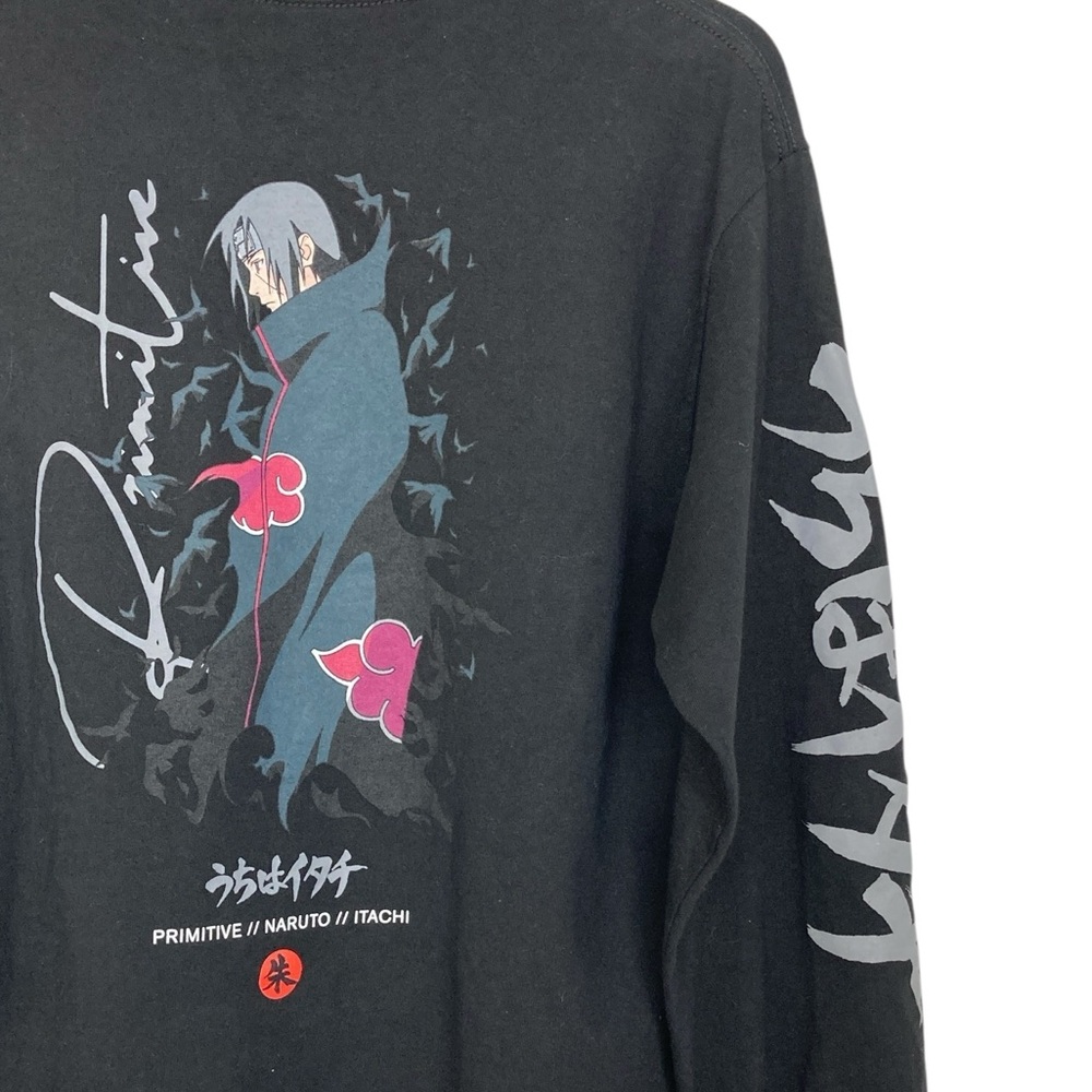 Primitive Naruto Shippuden Itachi  Black T Shirt